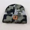 Carharttlys Hat de bonnet du chapeau de bonnet de bonnet d'origine qualité originale épaissie du camouflage à double couche chapeau tricoté pour l'automne et la chaleur hivernale du chapeau de laine pour le curling extérieur