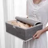 Förvaringslådor underkläder Box Cabinet Drawer Organizer Foldbara strumpor Dividerkläderbehållare med täckskåp