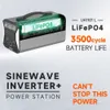 Портативная электростанция 1000 Вт с LifePO4 18650 литиевые батареи 220V 230V110V Наружный солнечный генератор для энергетического питания