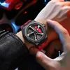 Wristwatches Relogio 3D 360° Spinning Man Watches Waterproof Rotate Car Rim Watch Quartz Men's Sports For Men Clock Reloj Hombre