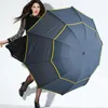 130 cm Big Top Parapluie Femme Pluie Coupe-Vent Grand Paraguas Mâle Femmes Soleil 3 Floding Grand Parapluie Extérieure Parapluie