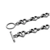 Niche -ontwerppaar Love Chain Splice armband met titanium staal één knop retro oude ins mode -accessoires sieraden