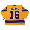 SL Los Kings MARCEL DIONNE CCM Throwback Hockey Jersey Angeles DAVE TAYLOR JIMMY CARSON EDDIE JOYAL Yellow Purple Size S-4XL