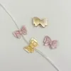 Breloques 8 13MM 10 pièces, couleur rose jaune naturel, coquille de mer, nœud papillon, perles amples, bijoux
