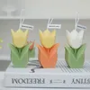 Scented Candle Tulip Flower Shape Scented Candle Paraffin Wax Aromatic Candle Creative Photo Props Wedding Birthday Party Decoration P230412