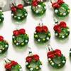 Charms 10 STKS Kerstboom Murano Glas Oorbellen Armband Diy Accessoires Mode Meisje Vrouwen Groothandel Festival Party