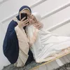 Ethnic Clothing Muslim Mother Daughter Prayer Garments Matching 2Pcs Set Abaya Long Khimar Jilbab Maxi Skirt Dubai Islamic Eid Ramadan