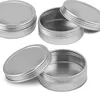 27 Pcs 60 ml 60 g Small Aluminum Round Lip Balm Tin Storage Jar Containers with Screw Cap for Lip Balm, Cosmetic, Candles or Tea