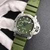 Paneraii Paneria Factory Designer zegarek luksusowy zegarek szafirowe lustro automatyczne przemieszczanie się panerai rozmiar 44 mm Cowhide Pasp xu7d