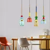 Pendant Lamps Modern Nordic Color Candy Light Bedroom Children's Room Girl's Gift Glass Hanging Home Decor Fixtures Macaron Lamp