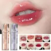 Brillant à lèvres miroir transparent gelée de cristal brillant à lèvres brillant clair rouge à lèvres huile liquide hydratant goût fruits paillettes étain X1H9