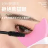 Makyaj Fırçaları Silikon Kirpik Dövüşü Çok Fonksiyonlu Göz Yardımcı Sihirli Aracı Eyeliner Boyama Gölgesi Siyah Uygulama