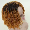 Cosplay Wigs 10Inches Braided Wigs Afro Bob Wig Synthetic DreadLock Wigs For Black Woman Short Curly Ends Cosplay Yun Rong Hair 230413