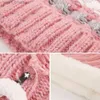 Hats Scarves Sets New Fashion Women Winter Hat Bib Mask 3Pcs Warm Cycling Cs Korean Student Wool Hat Scarf set Female Winter Knitted HatL231113