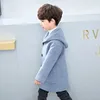 Jas Winter Wollen Jas Voor Jongen 2023 Koreaanse Versie Mode Verdikking Knap Middellange Lengte Warm Houden Casual Kinderkleding 231113