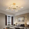 Plafonniers Style Européen Salon LED Lampe Chambre Lustre Balcon Rotatif Lumière Usine Éclairage