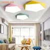 Ceiling Lights Macaron Pentagonal Acrylic LED Lamp Modern Living Room Bedroom Restaurant Kids Nordic Home Lighting Fixture