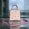 Danies Designer skórzany bagaż Bagaż Klasyczne TOP TRACJA Luksusowe skórzane nadrukowane torebka projektantka Torba Bag Flower ramię Crossbody