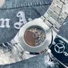 Luxury heren horloge automatische mechanische beweging horloges Hollow Out Out Designer Menwatch Stainless Steel Man Business Clock Montre
