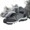 Laarzen Winter Mannen Met Bont Warme Sneeuw Antislip Werk Casual Schoenen Waterdichte Lederen Sneakers Hoge Enkel Plus Size 231113