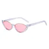 Okulary przeciwsłoneczne 2023 Cat Cat Eye Women Sisterless Metal Rame Eyewear Candy Kolor obiektyw Luksusowe okulary przeciwsłoneczne plażowe