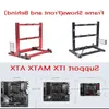 Freeshipping Mini ATX MATX ITX DIY Case Portátil Vertical PC Test Bench Quadro Aberto Placa Gráfica Chassic para 120/240 / 360W Refrigeração de Água Tjqf