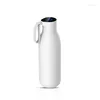 Vattenflaskor 1000 ml Smart självrengöring UVC Sterilization Bottle LCD Sport Cup Enkelskikt 304 Rostfritt stål Yoga