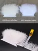 Other Event Party Supplies 1M 5M 10M 810cm Black White Ostrich Feather Trims Ribbon Multicolor Plume for Sewing Feathers Crafts Dress Clothing Decoration 231113