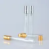 wholesale 100Pieces Lot 10ML Parfum Verstuiver Travel Spray Bottle For Perfume Portable Empty Cosmetic Containers With Aluminium Pump ZZ
