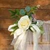 Fleurs décoratives fleur artificielle en plastique soie tissu chaise décoration nordique Vintage bricolage arc de mariage fête d'anniversaire toile de fond pays