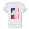 Męskie koszule potwora ciężarówka amerykańska flaga wyścigowa USA Patriotic T-shirt prezent 4 lipca graficzna koszulka z krótkim rękawem bluzki mężczyźni kobiety