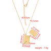 Chaînes 10pcs / lot miroir poli en acier inoxydable enveloppe détachable pendentif créatif collier de lettre d'amour