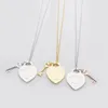 Brand Pendant Fashionable Charm Gold Heart High Quality 316L Titanium Steel Designer Necklace for Women's Jewelry