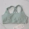 Sport Bra Fitness Running Gym Kleding Vrouwen ondergoed Hoogwaardig schokbestendige rug Lu Yoga Gededekte vesttanktops