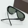 Occhiali da sole pilota oversize nero / grigio fumo 836 occhiali da sole firmati da uomo Sunnies gafas de sol Sonnenbrille UV400 Eye Wear unisex
