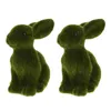 Fiori decorativi 2PCS Figurine Moss Figurine Decorazioni floccate