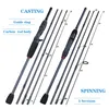 Boat Fishing Rods Sougayilang 5 Section 1.8m-2.4m Portable Travel Fishing Rod Casting/spinning Fishing Lure Rod Carbon Rod Body Ultralight Weight 231102