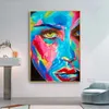 Pintura de parede de reprodução abstrata contemporânea de óleo na tela Helena wierzbicki pintura de olhar reto para decoração de casa