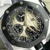 AP Swiss Luxury Watch New Epic Royal Oak Offshore 26420SO Herrens Watch Rökt Light Brown Date Date Timing 43mm Automatisk mekanisk klocka National Travel Product SFOV