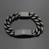 Marque classique dominateur hommes ID Bracelet européen créateur de mode Bracelet haute qualité en acier inoxydable galvanoplastie 18K or Bracelets bijoux