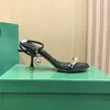 Классическая дизайнерская роскошная кожаная точка высокие каблуки сандалии сексуальные сандалии с открытыми пятками на пят