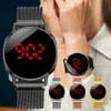 WJ-10289 Factory Custom Multifunktion Pekskärm LED-klocka för kvinnor grossist casual Women Alloy Digital Watch