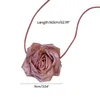 Choker R2LE Rose Esthetische Sleutelbeenketting Voor Vrouwen Meisje Bruiloft Sieraden Feest Verjaardagscadeau