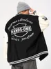 Erkek Ceketler Erkek Bahar Marka Beyzbol Giysileri Deri Ceket Bombacı Sokak Tarzı Askeri Giyim Vintage Araçlar Harajuku
