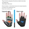 Cycling Gloves Bicycle Half Finger Silicone Anti-Slip MTB Road Bike Riding Men Women Outdoor Gym Sports