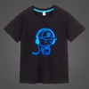 メンズTシャツボーイズガールズミュージックプリントノクティルセンスラミナスTシャツ夏の男性女性キッズネオンパーティークラブナイトパンクトップスティー230413