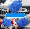 Microfiber Scratch-Free Car Wash Mitt Handskar Dubbelsidiga hushållsrengöringsverktyg Rengöring av handskar-organisation Mittor Tjock CPA4679 1113