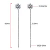 Stud Serenity Day S925 Sterling Silver Plated PT950 12CT Ear Wire Earring Classic Sixclaw D Color VVS1 Fine Jewelry 230412