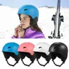 Casques de ski Casque de Snowboard sécurité casque de Ski professionnel avec cache-oreilles casque de Ski Sport de plein air chapeau de planche à roulettes avec lunettes sangle fixe 231113