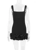 Повседневные платья Mozision Black Elegant Sexy Mini Dress для женщин салон